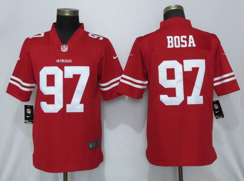 Men San Francisco 49ers #97 Bosa Red Nike Vapor Untouchable Limited Player NFL Jerseys